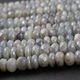 1 Strand Shaded Gray Moonstone Silver Coated Faceted Rondelles - Roundel Beads 10mm-12mm 13 Inches BR1126 - Tucson Beads