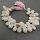 1 Strand Pink Opal Faceted Briolettes - Pear Drop Beads 16x11mm-21x15mm 8 Inches BR3643 - Tucson Beads
