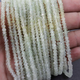 5 Long Strands Ex+++ Quality Prehnite Faceted Rondelles- Prahnite Beads 3mm-5mm 14 Inches RB290 - Tucson Beads