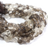 1 Strand Shaded Smoky Quartz Faceted Coin Briolettes - Shaded Smoky Coin Beads 6mmx6mm-9mmx9mm 8 inches BR2695