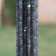 2 Strand Extremely Beautiful Labradorite Faceted Wheel Roundelles -  Wheel Beads 3mm-4mm 13 inches BR3156 - Tucson Beads