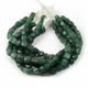 1 Strand Emerald Faceted Cube Beads Briolettes -  Box Shape Beads 6mm-9mm 8 Inches BR2858 - Tucson Beads