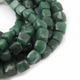 1 Strand Emerald Faceted Cube Beads Briolettes -  Box Shape Beads 6mm-9mm 8 Inches BR2858 - Tucson Beads
