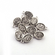 10 Pcs Mystic Druzy Pendant, Oval Pendant , Silver Plated Titanium Pendant, Bezel Pendant 10mmX6mm PC625 - Tucson Beads