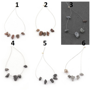 5 Pc Gray, Black and brown Diamond Nuggets, Rough Diamond Beads, Natural Raw Diamond Chips Beads (You Choose) - Tucson Beads