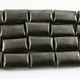 1 Strand AAA Quality Rectangle Scratch Bar Beads, Black Copper Beads - Rectangle Scratch Bar Beads 32mmx21mm-27mmx16mm 8 inche GPC1052 - Tucson Beads