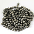 2 Strands AAA Quality Copper Brushed Round Ball In Black Polished Copper 10mm 7.5 inch Strand GPC1050