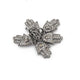 1 Pc Pave Diamond Hamsa Charm 925 Sterling Silver Pendant - Hamsa Charm Pendant 15mmx9mm PDC130 - Tucson Beads