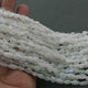 3 Long Strands AAA Quality White Rainbow Moonstone Oval Shape Briolettes -White Rainbow Moonstone 6mmx5mm -11mmx5mm 16 inches RB441 - Tucson Beads