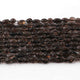 3 Long Strands Smoky Quartz Smooth Oval Shape Briolettes -Smoky Oval Beads  6mmx6mm-10mmx5mm- 13 inches RB436 - Tucson Beads