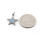 1 Pc Pave Diamond Bakelite Star 925 Sterling Silver Pendant 20mmx17mm PDC639 - Tucson Beads