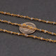 5 Feet Labradorite Silver Coated 3mm-3.5mm Rosary Style Beaded Chain - Labradorite Beads wire wrapped 24k Gold Plated chain per BDG083 - Tucson Beads