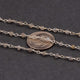 5 Feet Labradorite 3-4mm Rosary Style Beaded Chain - Labradorite Beads wire wrapped 925 Silver Plated chain per foot bds020 - Tucson Beads