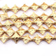 5 Strands 24k Gold Plated Star Fish Stamp Copper Beads- 16mm Stamp Beads - 8 Inches GPC483 - Tucson Beads