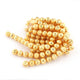 1 Strand 24k Gold Plated Designer Copper Diamond Cut Ball Beads - Jewelry Making -12mm 7 Inches GPC097 - Tucson Beads
