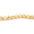 1 Strand 24k Gold Plated Designer Copper Diamond Cut Ball Beads - Jewelry Making -12mm 7 Inches GPC096