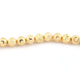 1 Strand 24k Gold Plated Designer Copper Diamond Cut Ball Beads - Jewelry Making -12mm 7 Inches GPC096 - Tucson Beads