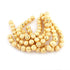 1 Strand 24k Gold Plated Designer Copper Diamond Cut Ball Beads - Jewelry Making - 12mm 7 Inches GPC069