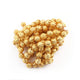1 Strand Flower Half Cap 24K Gold Plated on Copper - Flower Half Cap Beads 13mm 8 Inches GPC145 - Tucson Beads
