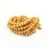 1 Strand 24k Gold Plated Designer Copper Casting Round Ball Beads - Jewelry Making- 9mmx10mm 8 Inches GPC140