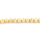 1 Strand 24k Gold Plated Designer Copper Diamond Cut Ball Beads - Jewelry Making - 12mm 7 Inches GPC069 - Tucson Beads