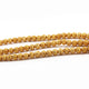 1 Strand 24k Gold Plated Designer Copper Casting Round Ball Beads - Jewelry Making  - 7mm 8 Inches GPC146 - Tucson Beads