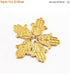 5 Pcs  Beautiful Designer Fancy  Hamsa Charm 24K Gold Plated on Copper - Hamsa Pendant 31mmx23mm Gpc661