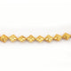 1 Strand 24k Gold Plated Designer Copper Casting Square Beads - Jewelry - 15mmx15mm 8 Inches GPC315 - Tucson Beads