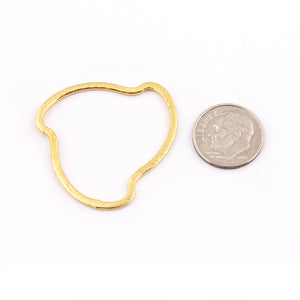 20 PCS Gold Fancy Shape Link Charms 24K Gold Plated Copper Link - Grate for Earring 30mmx31mm GPC417 - Tucson Beads