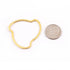 20 PCS Gold Fancy Shape Link Charms 24K Gold Plated Copper Link - Grate for Earring 30mmx31mm GPC417