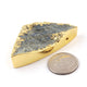 1 Pc Sodalite Druzy Druzzy Drusy Electroplated 24K Gold Plated Edges - Restring Hole In Both Side (You Choose) 44x22mm-52x23mm DRZ112 - Tucson Beads