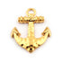 6gm 1 Pc Beautiful Anchor Bead With Stamp Finish 24K Gold Plated on Copper - Anchor Single Bail Pendant 37mmx30mm  GPC173
