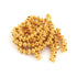 1 Strand Flower Half Cap 24K Gold Plated on Copper -  Half Cap Beads 4mmX9mm 7.5 Inches Gpc149