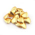 1 Strand 24k Gold Plated Designer Copper Casting Half Cap Beads - Jewelry - 12mmx4mm 7.5 Inches GPC071
