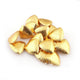 1 Strand 24k Gold Plated Designer Copper Casting Half Cap Beads - Jewelry - 12mmx4mm 7.5 Inches GPC071 - Tucson Beads