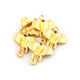 1 Pc Gold Elephant Face Charm Pendant - 24k Matte Gold Plated  - Brass Gold  Elephant Face  Pendant 24mmx21mm GPC420 - Tucson Beads