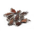 9 PCS Jasper Arrowhead Oxidized Silver Plated Single Bail Pendant - Electroplated With Silver Edge - 28mmx19mm-38mmx19mm AR004