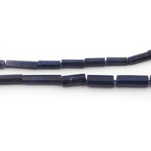1 Long Strand Lapis Lazuli Faceted Tube Beads Briolettes - Lapis Lazuli Beads 11mmx6mm-25mmx6mm 13 Inches BR2056 - Tucson Beads