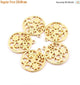 1 Pc Gold Lucky Charm Pendant - 24k Matte Gold Plated  - Brass Gold Lucky Charm  Pendant 27mmx24mm GPC410 - Tucson Beads