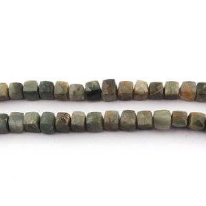1 Strand Cat's Eye Faceted Cube Briolettes - Box shape Beads 7mm-8mm 8 inches BR136 - Tucson Beads