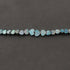 Bulk Lot 1 Strands Finest quality Light Blue Pyrite Briolettes - Blue Pyrite Faceted Heart Shape Beads 6mm-9mm 10 Inches BR3077