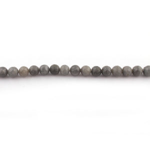 1 Strands Long Gray Moonstone Faceted Round Ball Bead - Gray Moonstone Beads 8mm 14 Inches BR2193 - Tucson Beads
