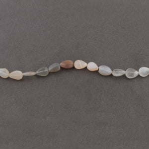 1 Strand Multi Moonstone Faceted Pear Briolettes -Center Drill Beads. 11mmx9mm-13mmx9mm 8 inches BR1806 - Tucson Beads