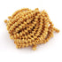 1 Strand 24k Gold Plated Designer Copper Casting Half Cap Beads - Jewelry Making- 9mmx4mm 8.5 Inches GPC040