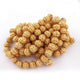 1 Strand 24k Gold Plated Designer Copper Casting Round Beads - 14mmx15mm - Jewelry Making- 8 Inches GPC027 - Tucson Beads