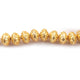1 Strand 24k Gold Plated Designer Copper Stamp Japanese Cap Beads - Jewelry Making - 17mmx12mm 7.5 Inches GPC036 - Tucson Beads