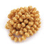 1 Strand 24k Gold Plated Designer Copper Casting Round Shape Beads - 16mmx14mm - Jewelry - 8 Inches GPC326