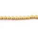 1 Strand 24k Gold Plated Designer Copper Casting Stamped Finish Round Beads - 20mmx20mm  Round Beads Jewelry - 8 Inches GPC118 - Tucson Beads