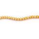 1 Strand 24k Gold Plated Designer Copper Casting Round Ball Beads - Jewelry Making - 9mmx7mm 8 Inches GPC007 - Tucson Beads