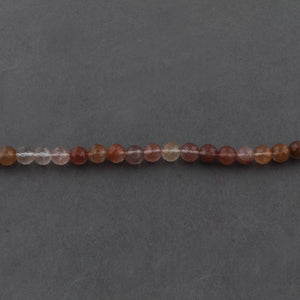 1 Strand Orange Rutile Faceted Round Ball Briolettes - Orange Rutile Briolettes 7mm 14 Inches BR2607 - Tucson Beads
